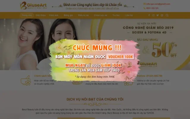 Mẫu web spa 03