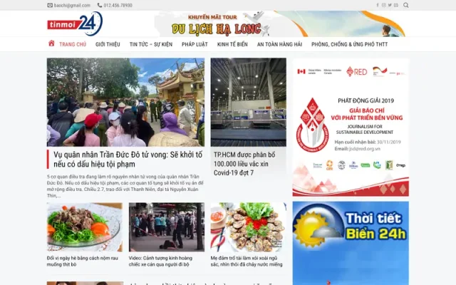 Mẫu web tin tức 16