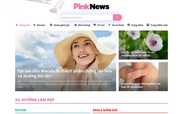 Mẫu web tin tức 014