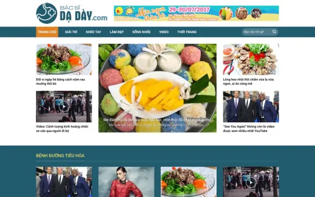 Mẫu web tin tức sức khỏe