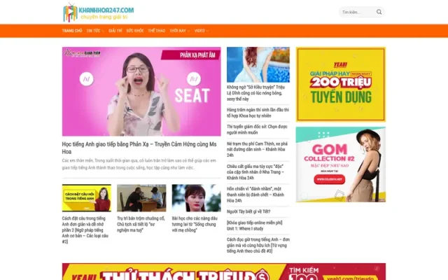 Mẫu web tin tức