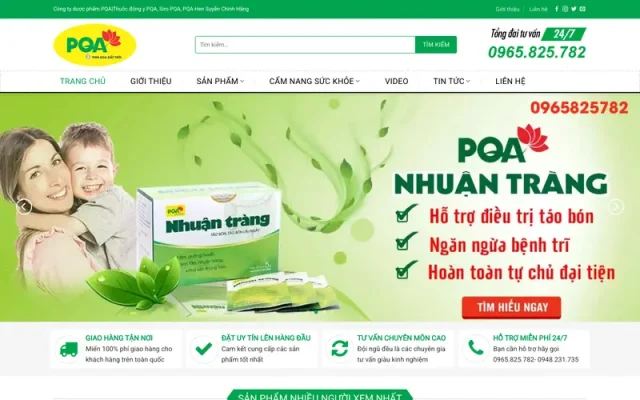 Mẫu web nhà thuốc 03
