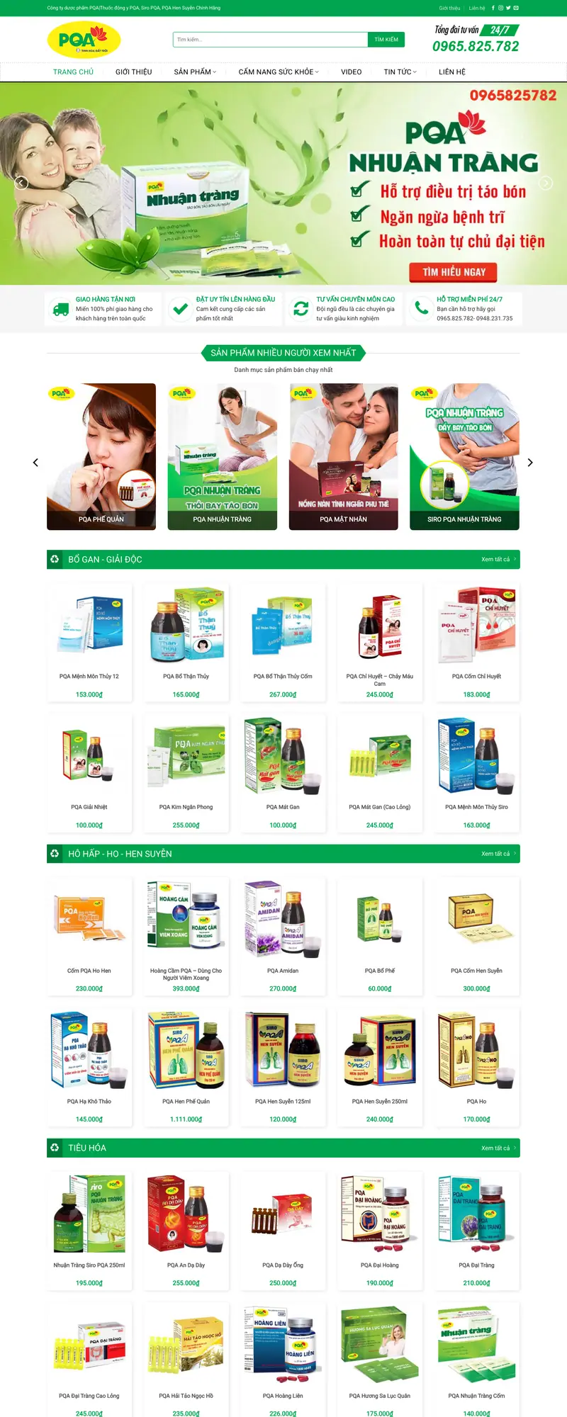 Mẫu web nhà thuốc 03