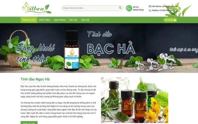 Mẫu web thực phẩm chức năng 8
