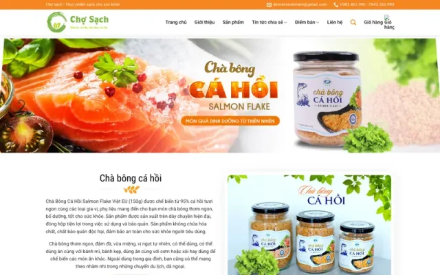 Mẫu web thực phẩm chức năng 07