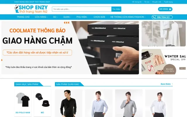 Mẫu web thời trang 09