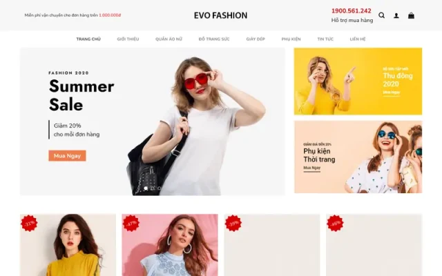 Mẫu web thời trang 08