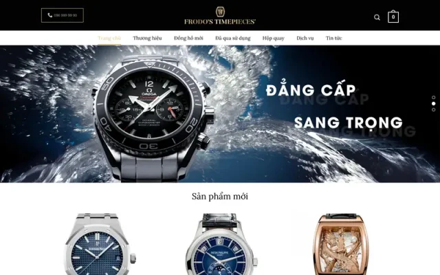 Mẫu web bán đồng hồ 01