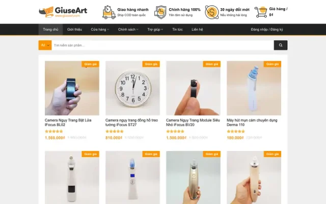 Mẫu web shop 03