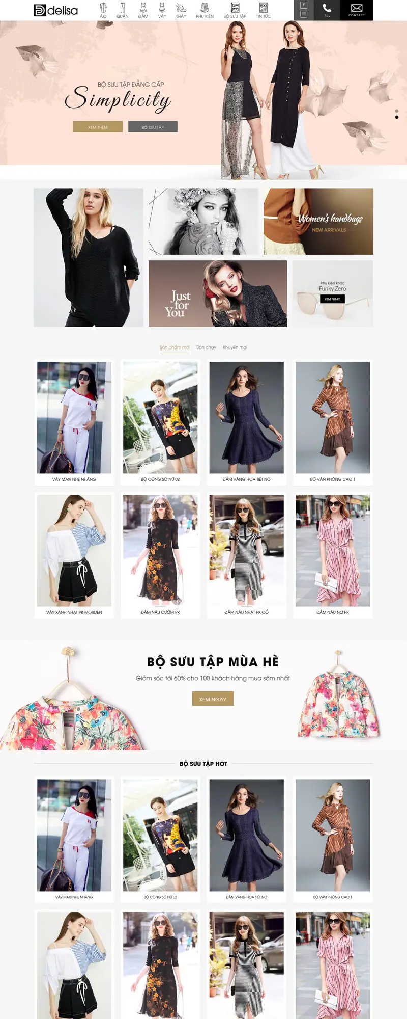 Mẫu web thời trang 01