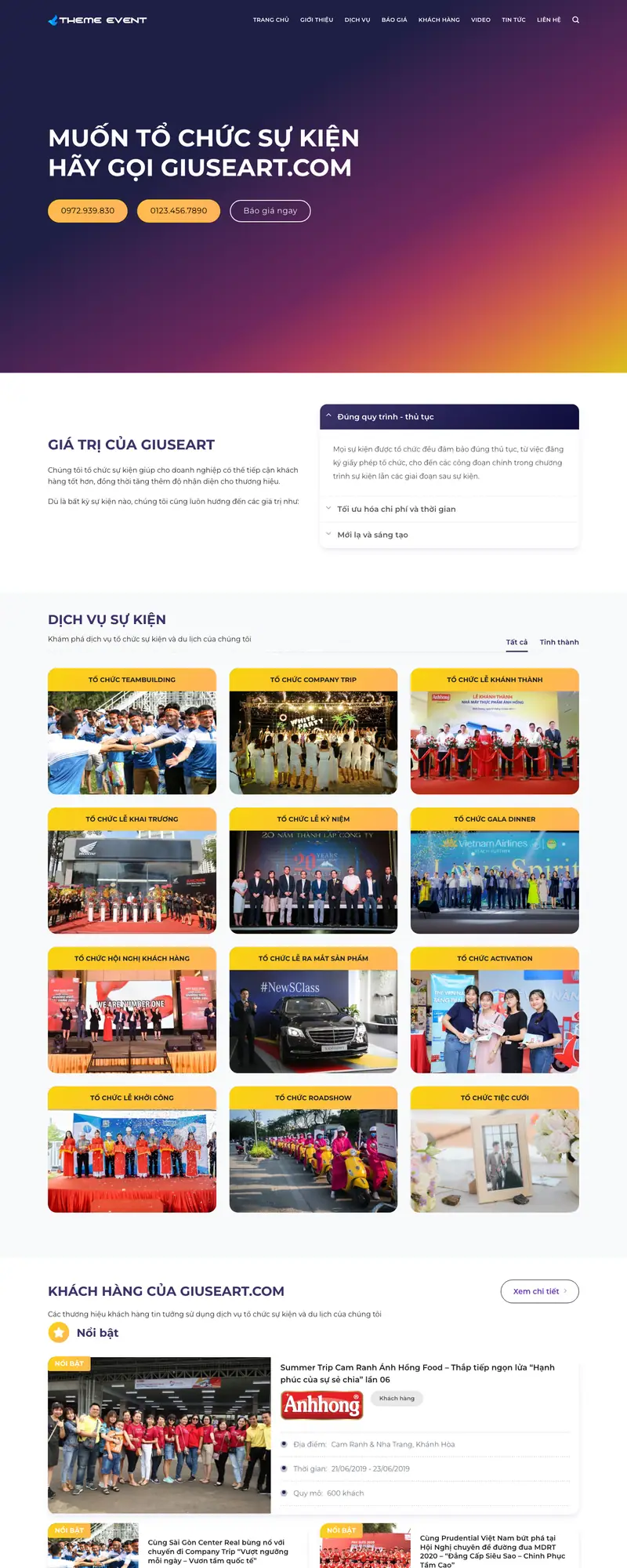 Mẫu web sự kiện 04