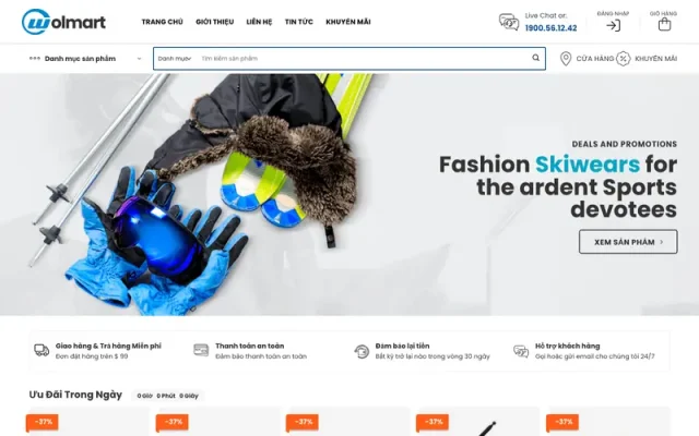 Mẫu web điện máy 9