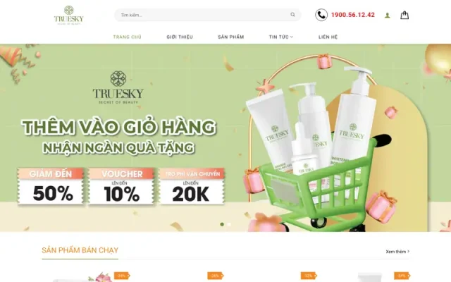 Mẫu web mỹ phẩm 28