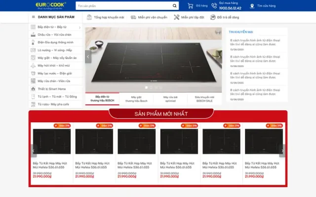 Mẫu web bán thiết bị bếp 3