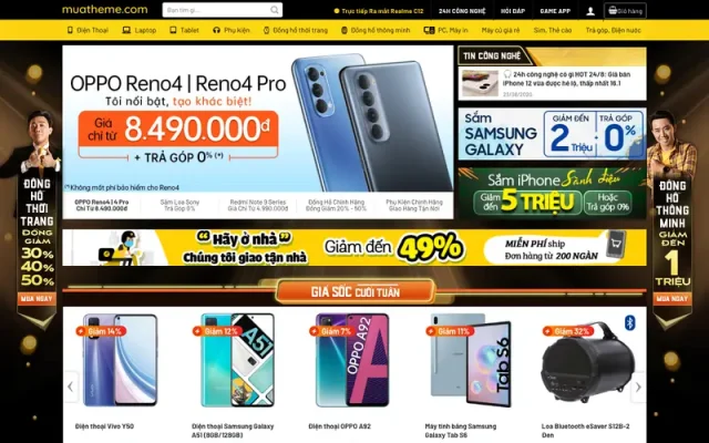 Mẫu web thế giới di động 4