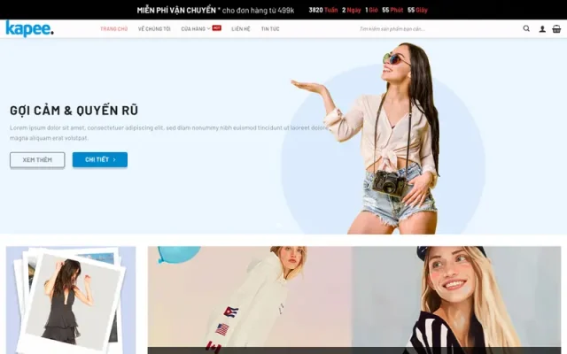 Mẫu web thời trang cao cấp 10