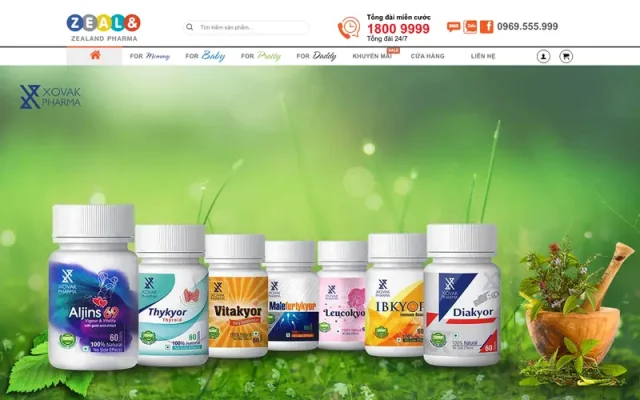 Mẫu web dược phẩm 3