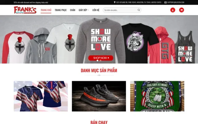 Mẫu web shop bán hàng 4 – shop thời trang