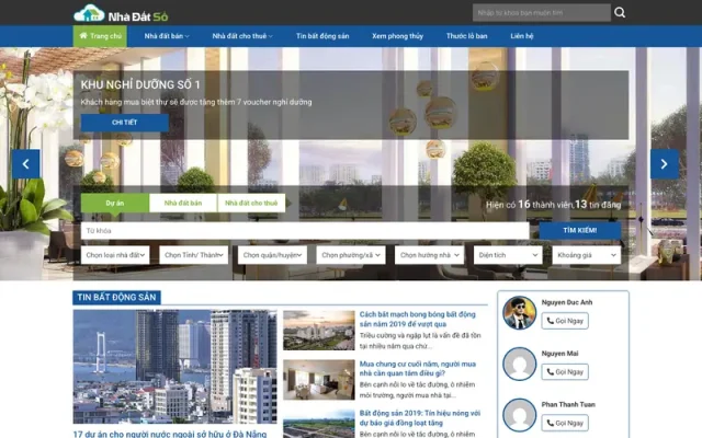 Mẫu web bất động sản 47