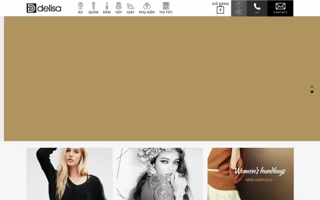 Mẫu web delisa fashion shop – thời trang