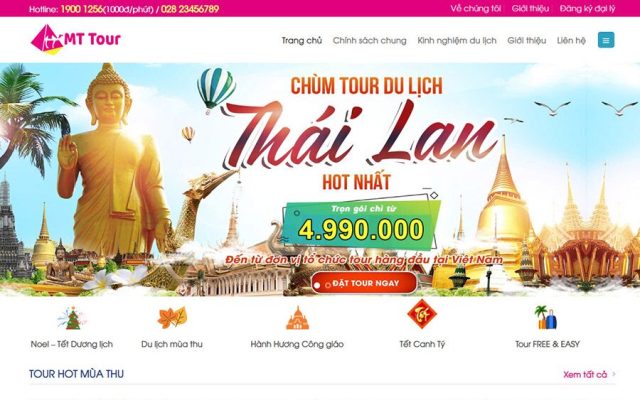 Mẫu web du lịch 09