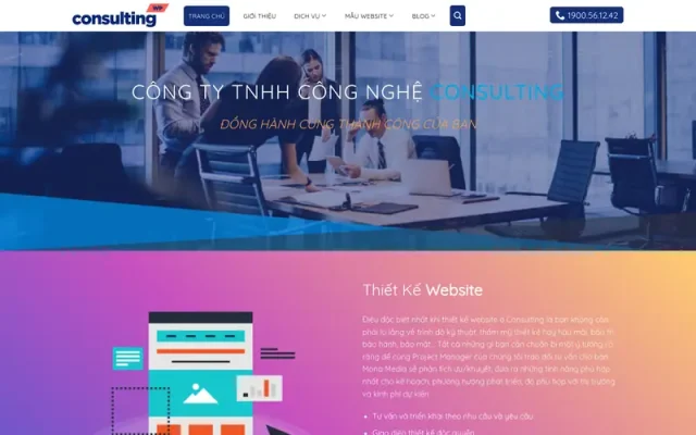Mẫu web giới thiệu công ty 3