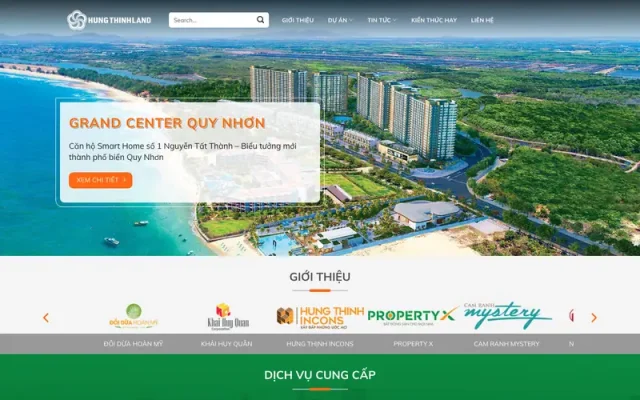 Mẫu web bất động sản sàn giao dịch 216