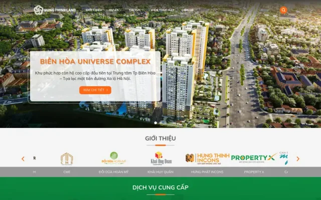 Mẫu web bất động sản 45 – hưng phát land