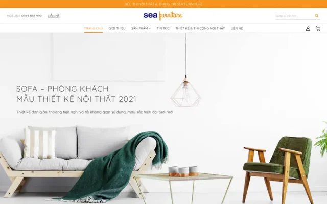 Mẫu web nội thất 24