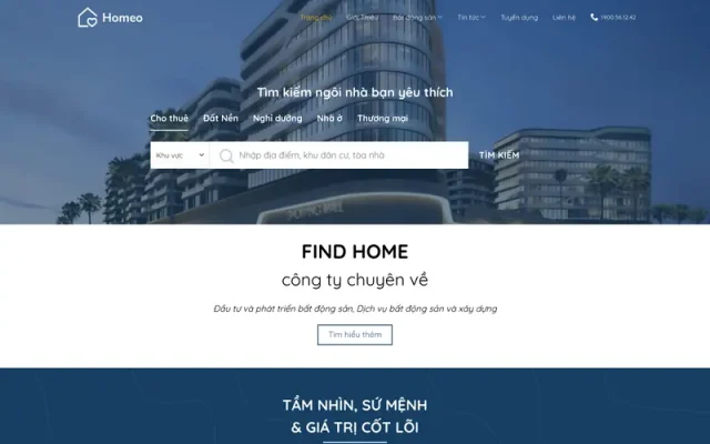 Mẫu web bất động sản 39