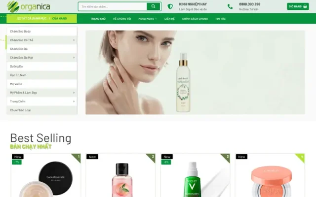 Mẫu web bán mỹ phẩm 25