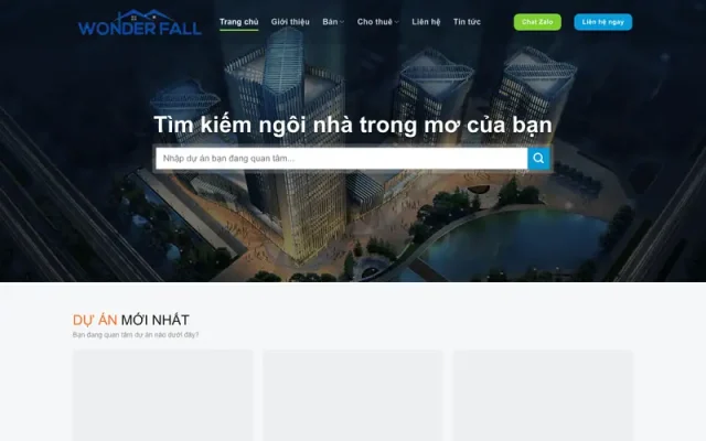 Mẫu web cao cấp cho thuê – bán bất động sản 89