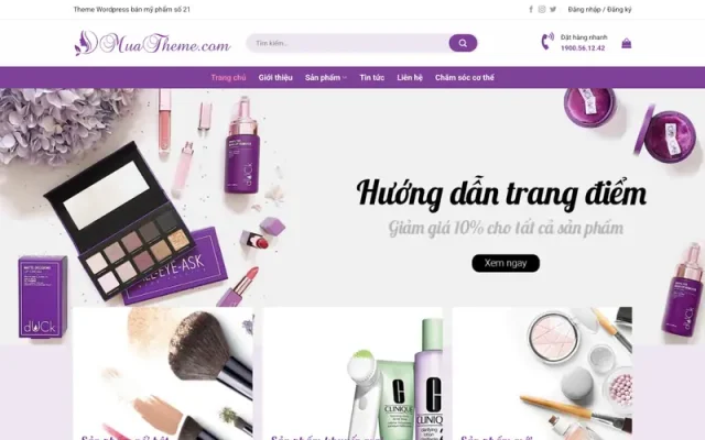 Mẫu web bán mỹ phẩm 21