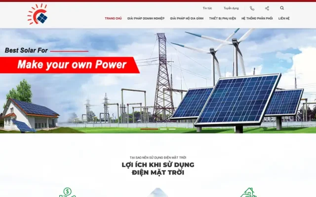 Mẫu web năng lượng mặt trời 2 – easy solar energy