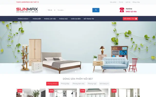 Mẫu web nội thất 19