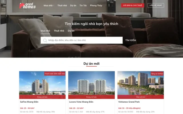 Mẫu web giới thiệu công ty bất động sản 32