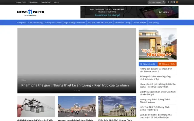 Mẫu web tin tức / blog 4