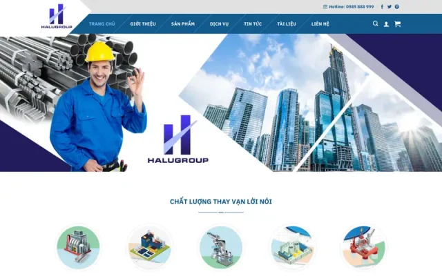 Mẫu web công ty xây dựng 6