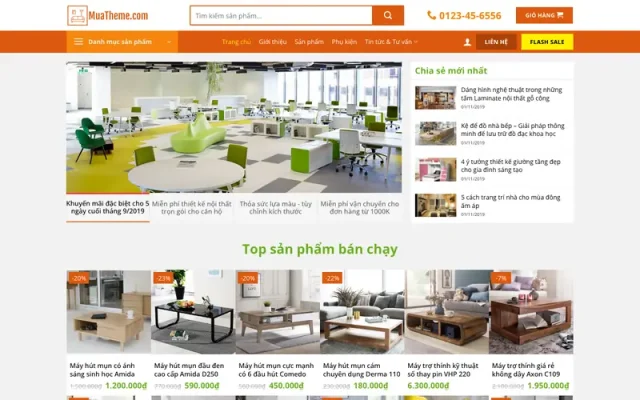 Mẫu web nội thất 11
