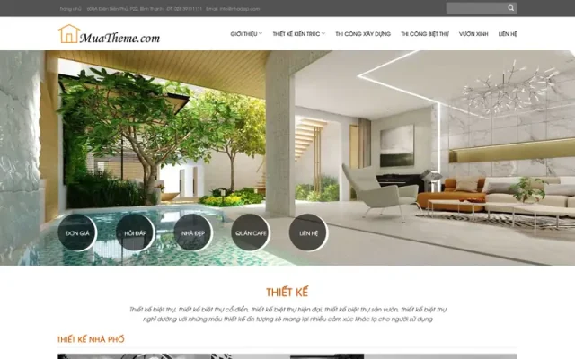 Mẫu web công ty xây dựng 5 – nhà