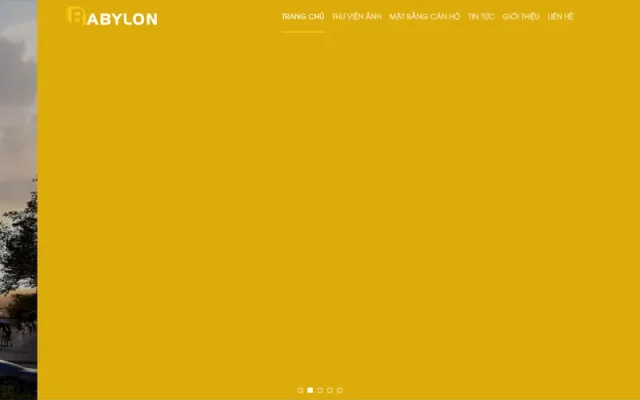 Mẫu web bất động sản 8 – babylon residence