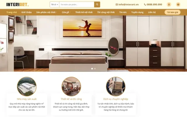 Mẫu web nội thất 10