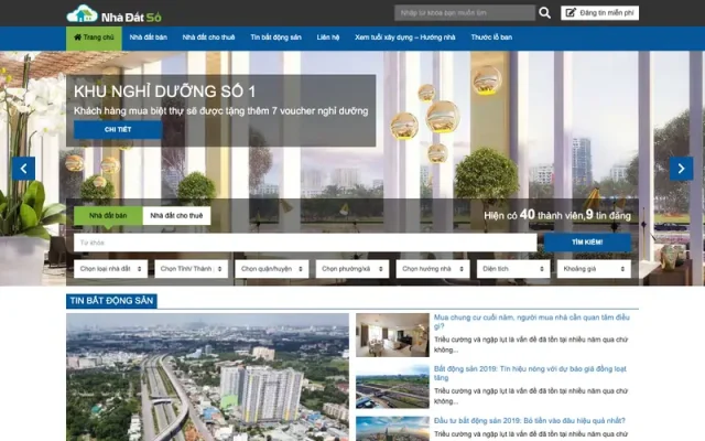 Mẫu web bất động sản – 25