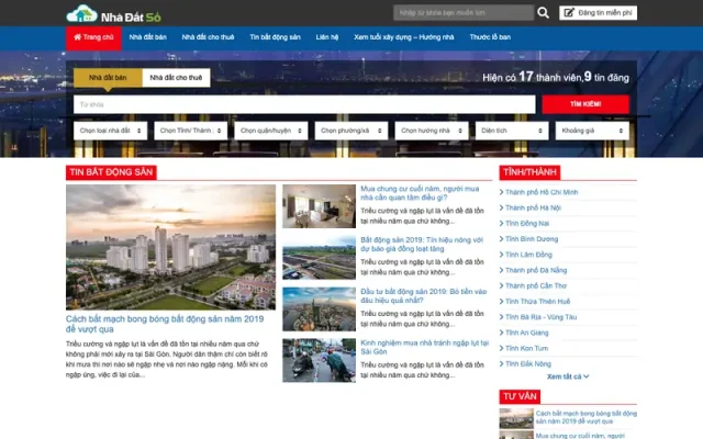 Mẫu web bất động sản 21