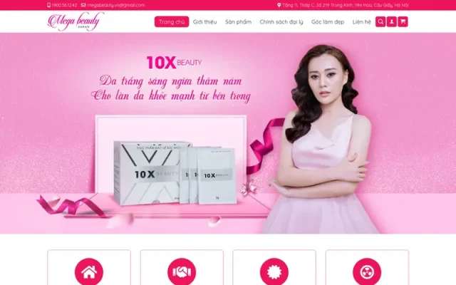 Mẫu web mỹ phẩm 10
