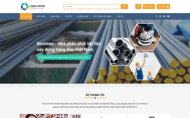 Mẫu web công ty xây dựng tuyệt vời 3