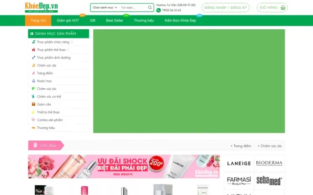 Mẫu web mỹ phẩm tuyệt vời – 8