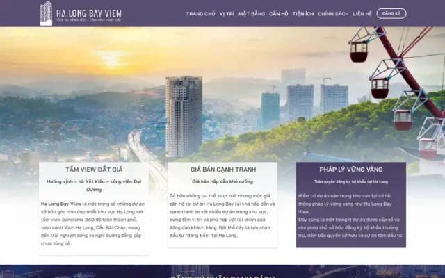 Mẫu web landing page giới thiệu dự án bất động sản 12