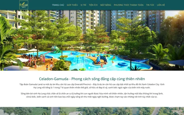 Mẫu web wordpres bất động sản 10 – dự án celadon gamuda