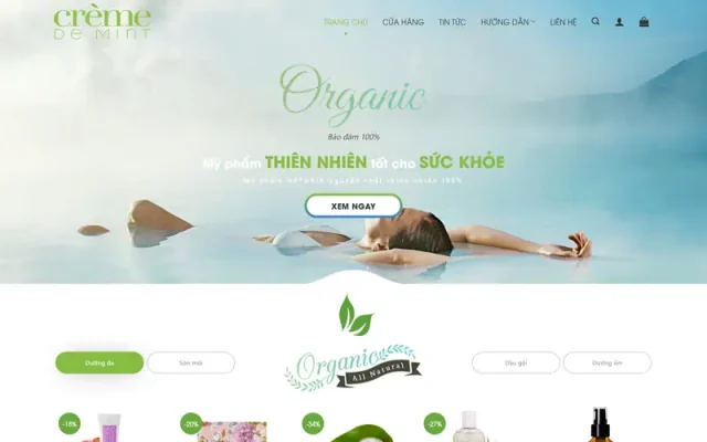 Mẫu web mỹ phẩm tuyệt vời – 4